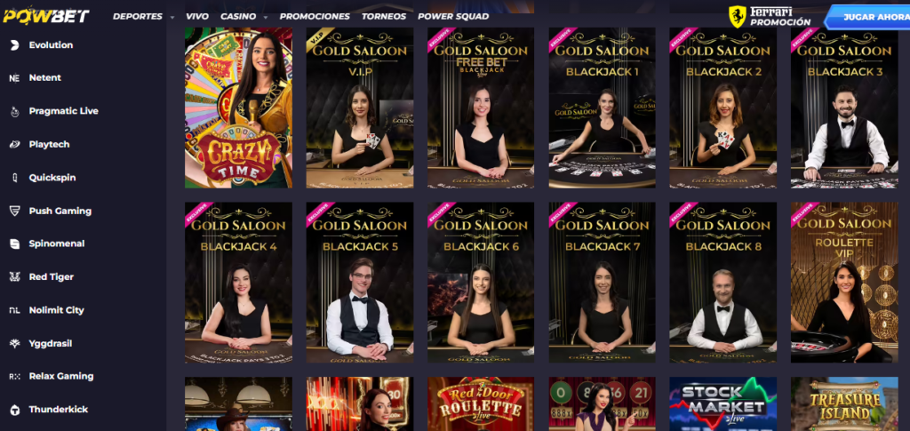 Casino en Vivo Powbet